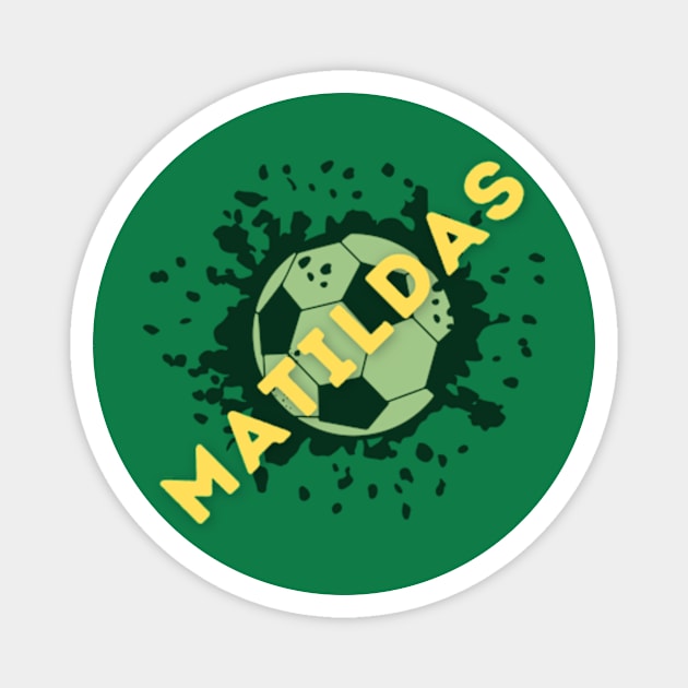 Matildas soccer australian T-shirt/gift Magnet by PC SHOP